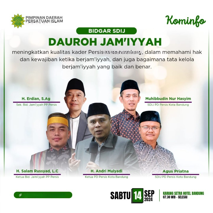 Dauroh Jamiyyah SDIJ PD PERSIS Kabupaten Lombok Tengah